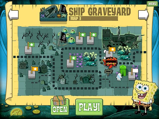 SpongeBob Atlantis SquareOff game screenshot - 1