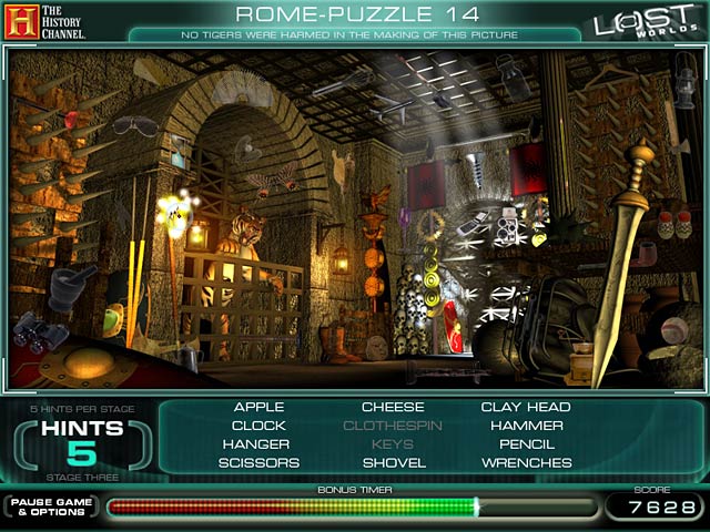 The History Channel Lost Worlds game screenshot - 2