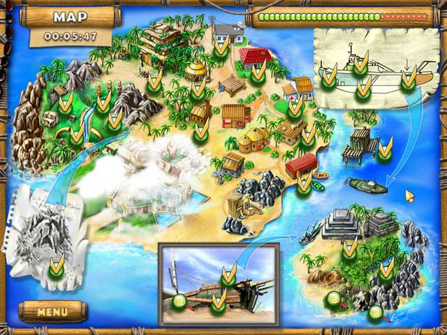 The Treasures of Mystery Island game screenshot - 2