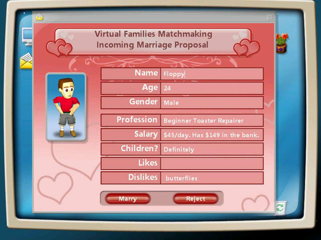 Virtual Families game screenshot - 2